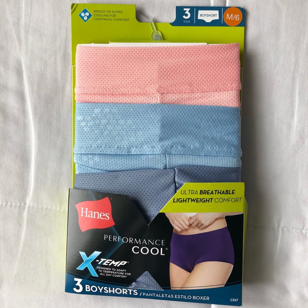 Hanes 3 pack boy short temp underwear